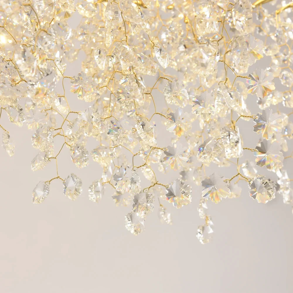 Grand Lustre Salon Moderne en Cristal