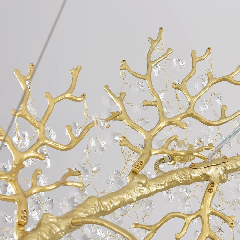 Grand Lustre Salon Moderne en Cristal