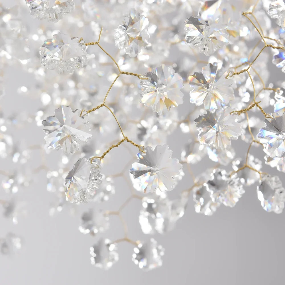 Grand Lustre Salon Moderne en Cristal