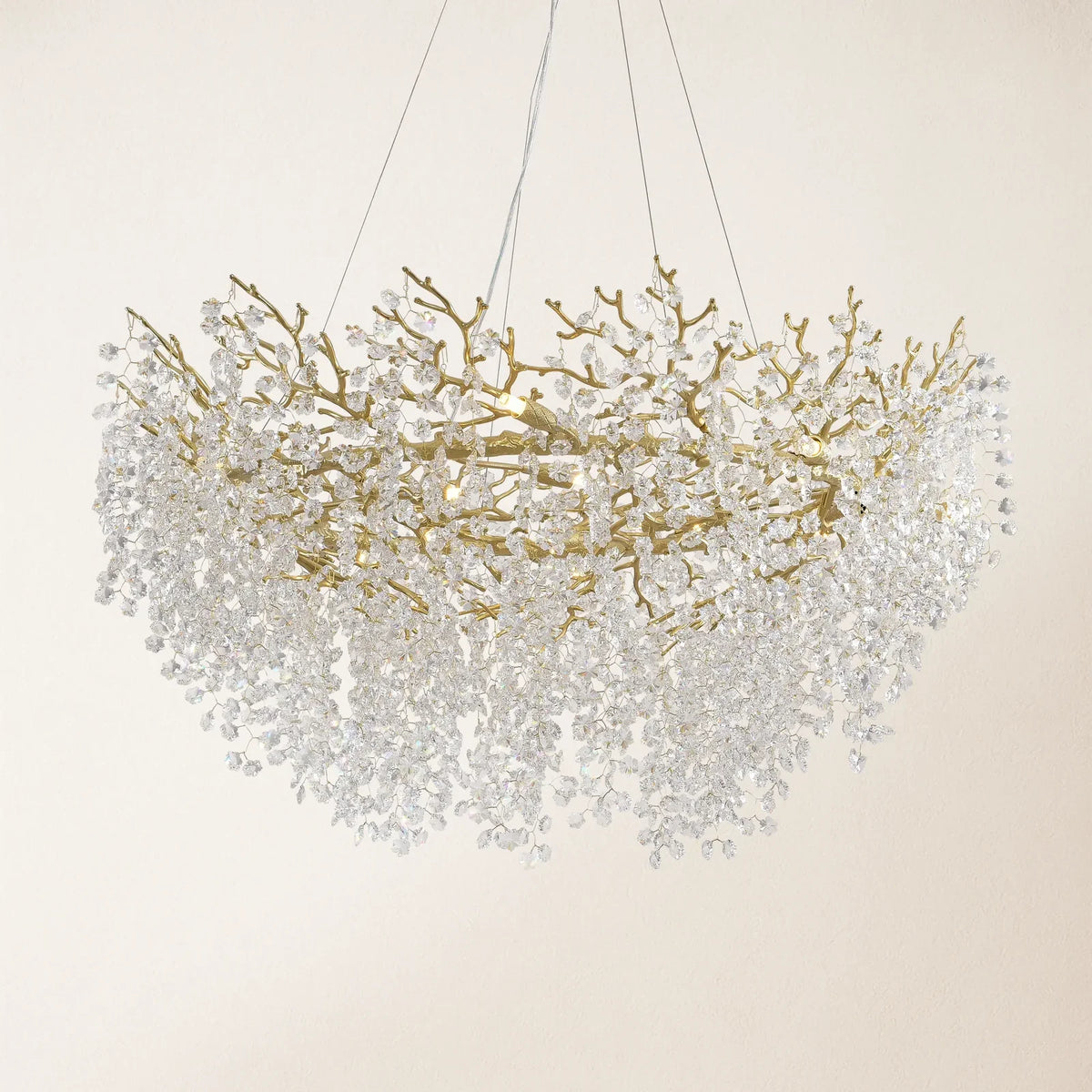 Grand Lustre Salon Moderne en Cristal